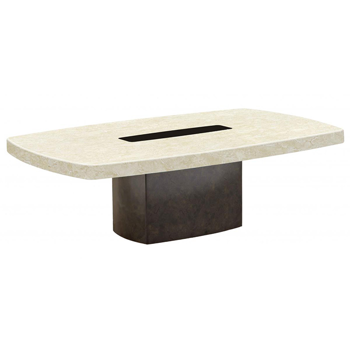 Panjin Marble Coffee Table In Natural Stone with Lacquer Finish